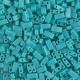 Miyuki half tila 5x2.4mm beads - Opaque turquoise green HTL-412